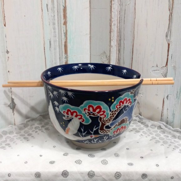 Other - Japanese Style Ramen Bowl with Chopstick Rest